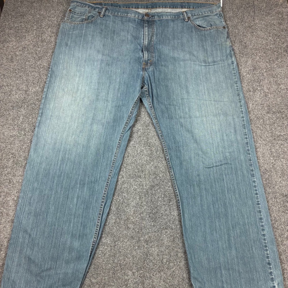 Levis 559 Relaxed Straight Jeans Mens Size 50x32 Blue Denim Medium Wash Cotton